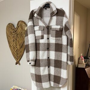 SHEIN Beige Textured Fabric